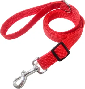 6FT Adjustable Dog Leash, Nylon Dog Leashes for Medium Large Dogs (Red)