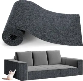 78.7"x15.8" Cat Scratch Furniture Protector Pad - Durable Sticky Scratch Wall Mat,Couch Corner Protector with Self-Adhesive Backing, for Sofa, Couch, Wall, Cat Tree, and DIY Climbing Cat Scratcher