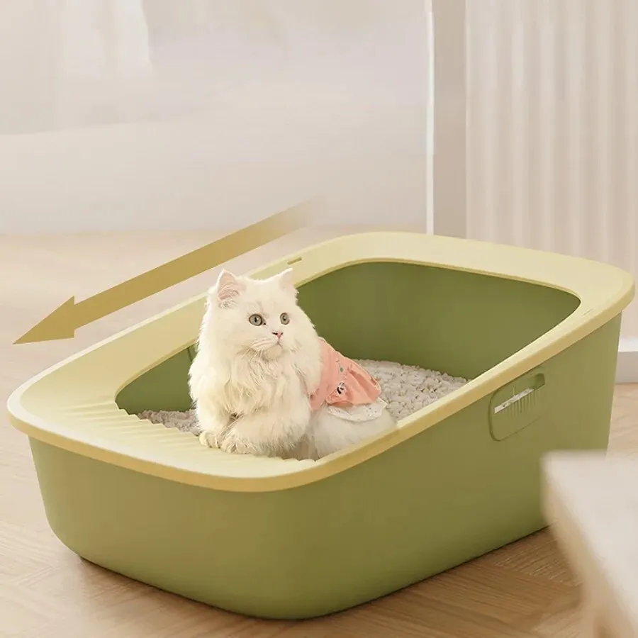 AllPetSolutions Cat Litter Tray with Scoop, Blue