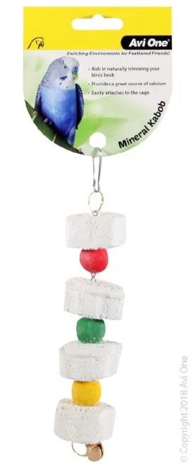 Avi One Bird Toy Mineral Flower Kabob 20457