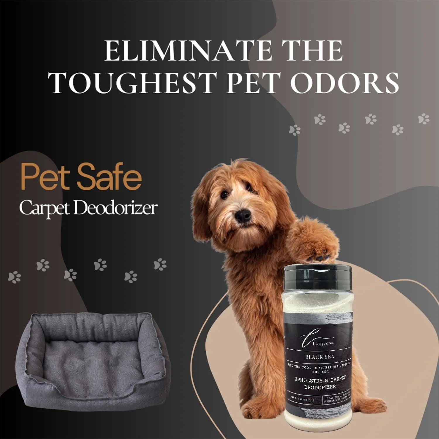 Black Sea Carpet Freshener Powder: Powerful Odor Eliminator for Home, Upholstery Deodorizer, Carpet Deodorizer, Pet Urine, Cat Litter Box - Black Sea Fragrance.