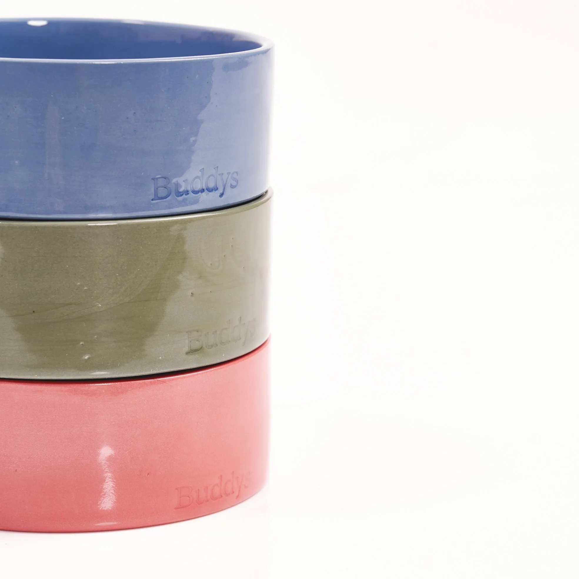 Buddy Dog Food and Water Bowl, Green Small
