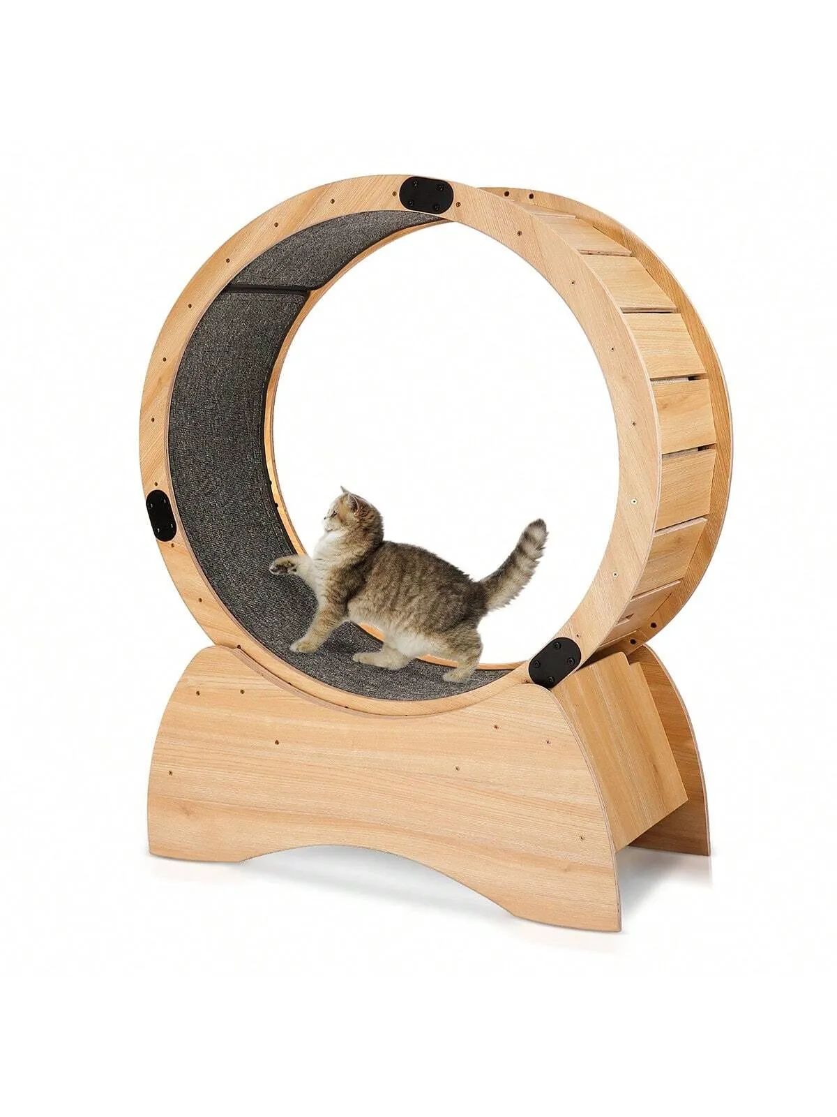 Cat Exercise Wheel – Running, Spinning, and Scratching Fun, Cat Treadmill with Carpeted Runway, Kitty Cat Sport Toy, Great for Physical Activity and Reducing Boredom