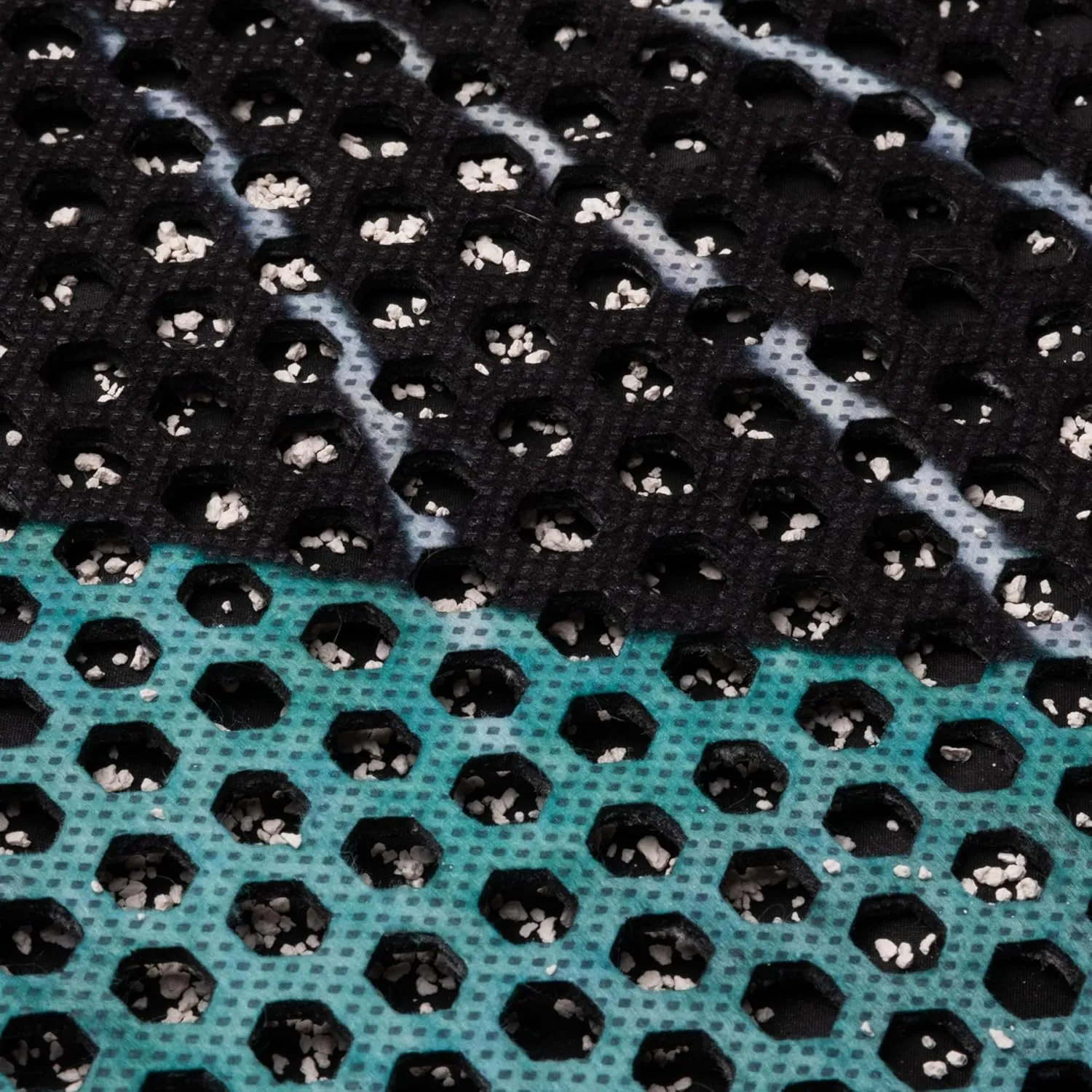 Cat Litter Mat, Washable Large Indoor Mats, Honeycomb Double Layer Trapping Tray, 24"x16", Black
