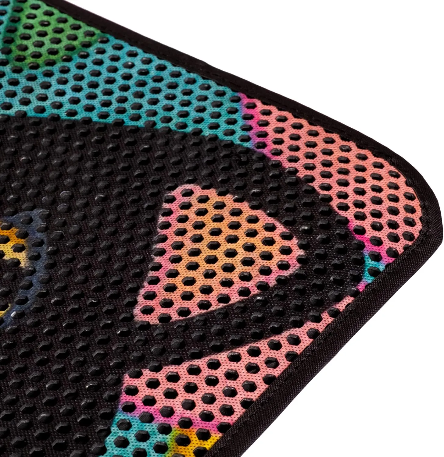 Cat Litter Mat, Washable Large Indoor Mats, Honeycomb Double Layer Trapping Tray, 24"x16", Black