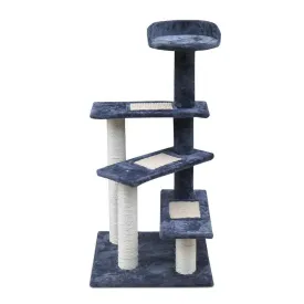 Cat Tree 100cm, Wood Scratching Post Tower Condo with Steps