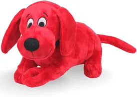 Clifford Snuggle Buddy 14" Plush Dog Toy | Cozy Dog Stuffed Animals Play Toy for Medium to Large Dogs | Comfort, Squeakers, Crinkle, Interactive Bonding