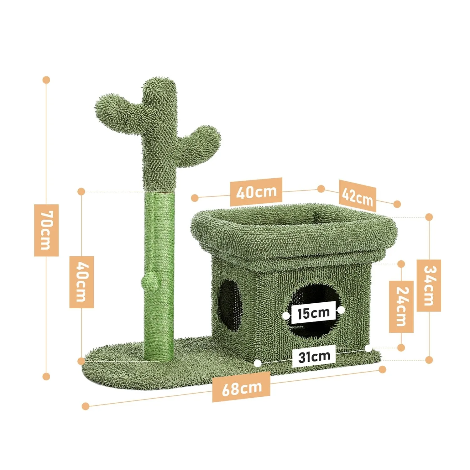 Cute Cactus Scratching Post for Cats (11 Designs)