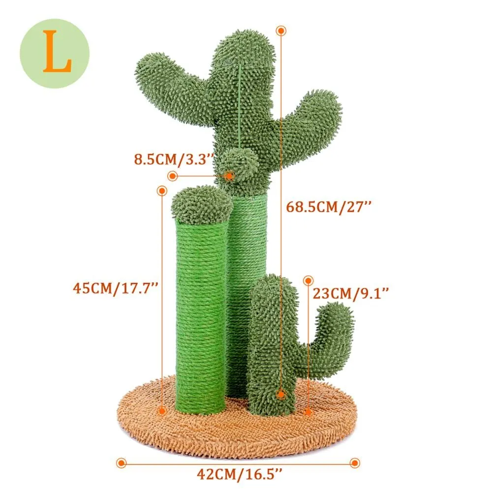 Cute Cactus Scratching Post for Cats (11 Designs)