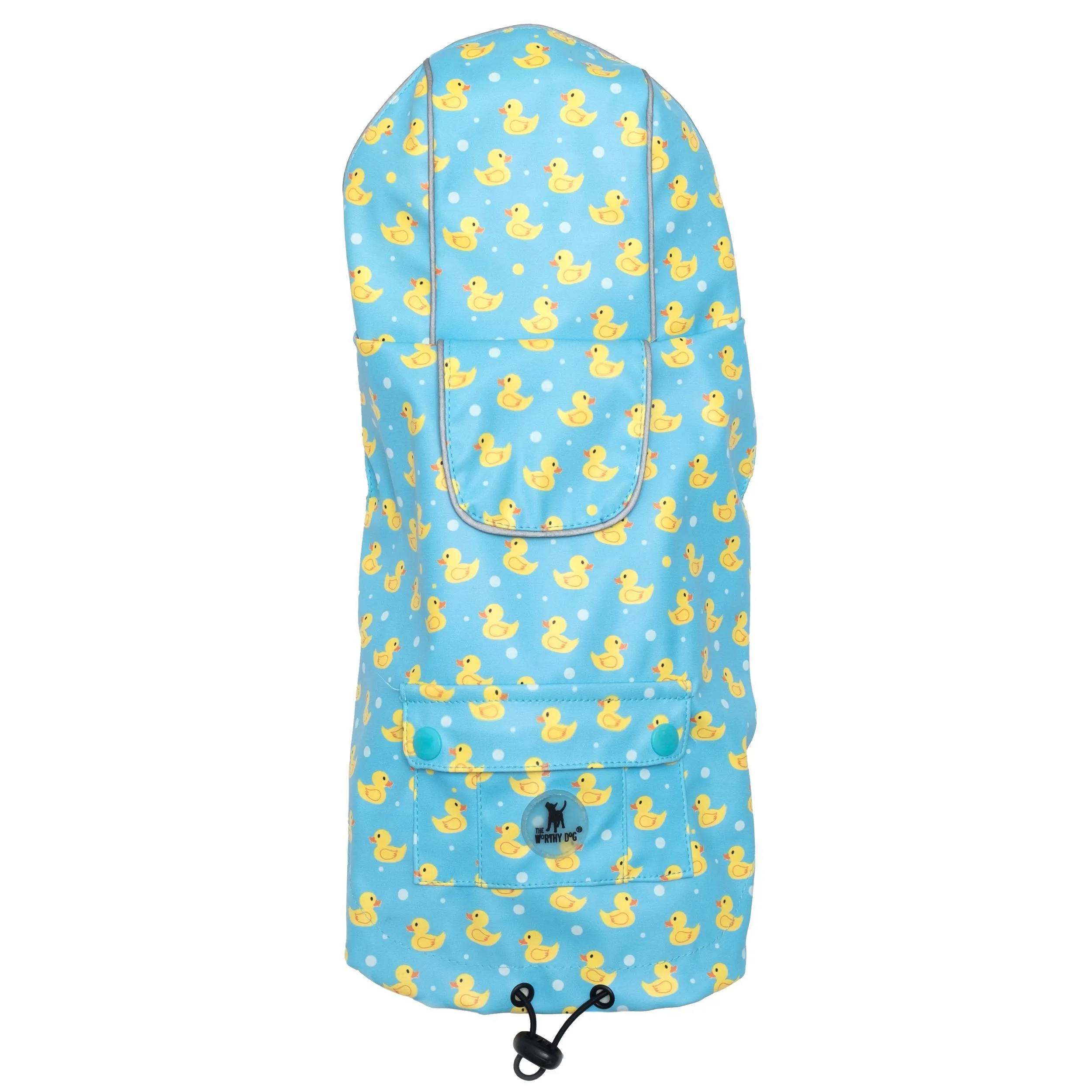 Cute Dog Rain Jacket - The Worthy Dog Rubber Duck London Raincoat