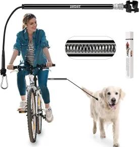 Dog Bike Leash -Dog Hands Free Leas | Attachment | Bike Leash Attachment | with Quick Connect Mechanism | Safety Fit for Outdoor | Easy to Installation and Removal (Black)