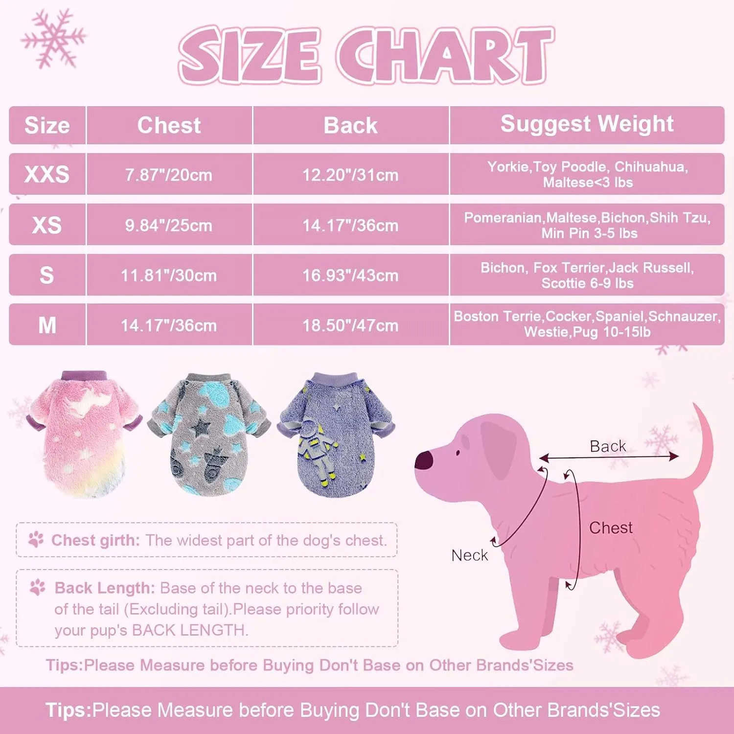Dog Sweaters for Small Pets, Night Glow Valentine's Day Clothes, Warm Pullover Sweatshirt, Winter Coat Jacket, Cat Costume, Puppy Outfit for Male Female Girl Boy