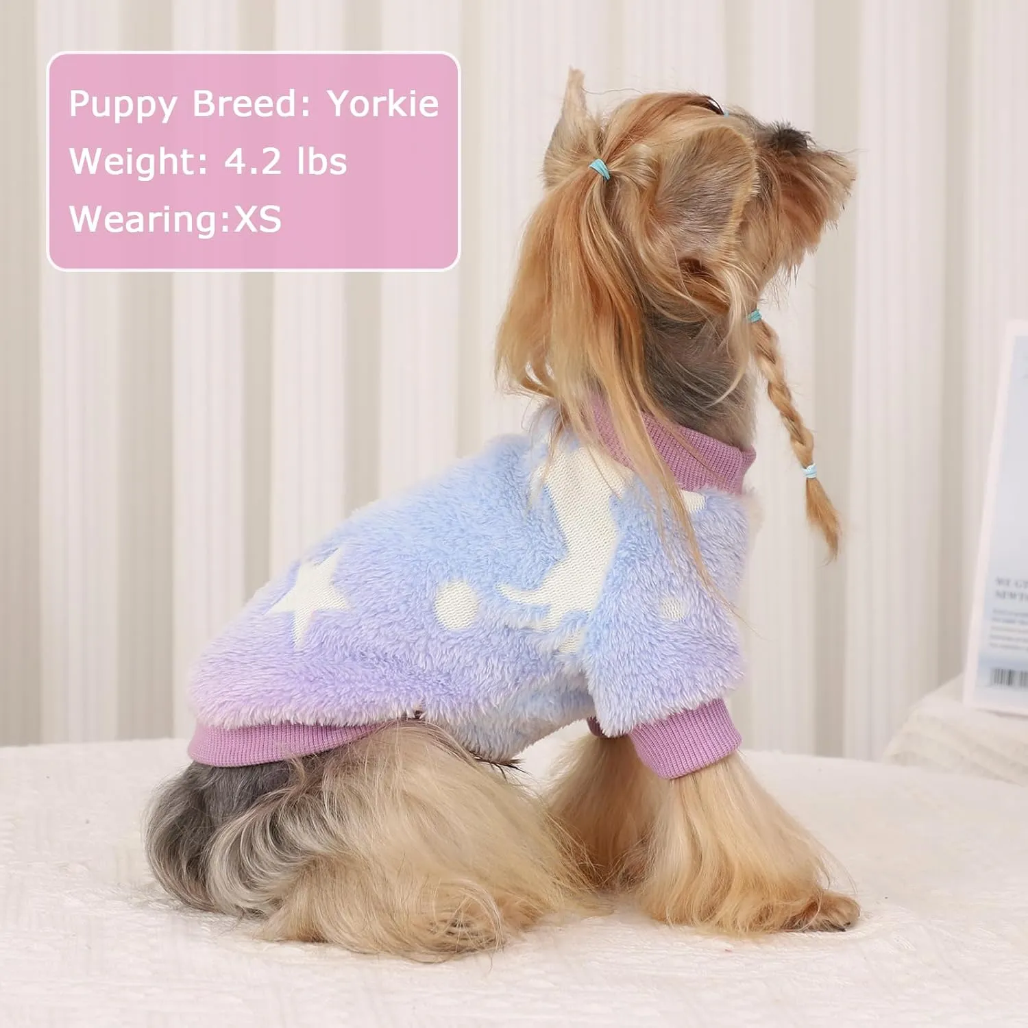 Dog Sweaters for Small Pets, Night Glow Valentine's Day Clothes, Warm Pullover Sweatshirt, Winter Coat Jacket, Cat Costume, Puppy Outfit for Male Female Girl Boy