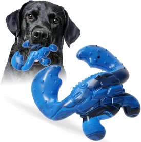 Dog Toys for Aggressive Chewers, Dog Toys for Medium Large Dogs, Tough Nylon Dog Chew Toys with Bacon Flavor, Chew Toys for Aggressive Chewers, Blue