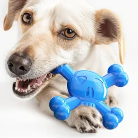 Dog Toys for Aggressive Chewers, Dog Toys for Small Dogs, Tough Nylon Skull-Shaped Chew Toys for Aggressive Chewers, Blue