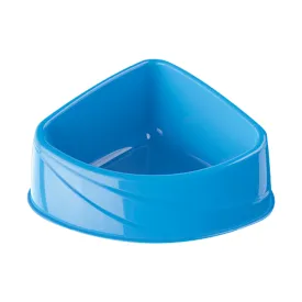 Georplast Corner Plastic Pet Bowl - Blue