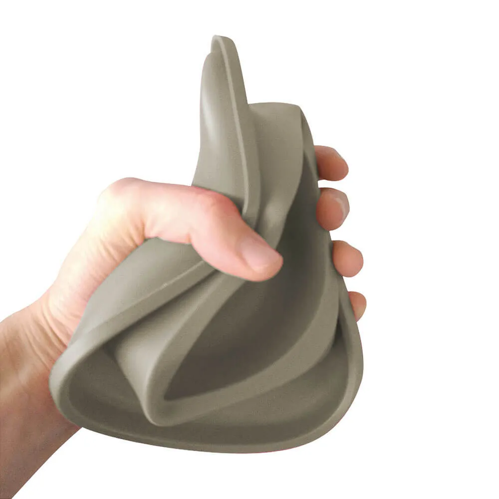 Georplast Soft Touch Plastic Double Bowl Grey