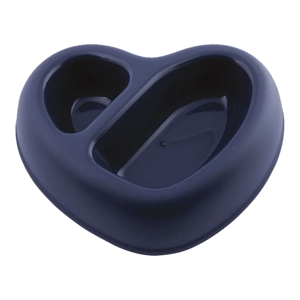 Georplast That's Amore Double Plastic Pet Bowl Navy Blue