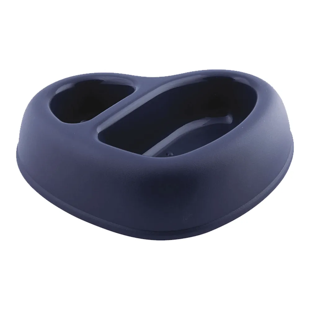 Georplast That's Amore Double Plastic Pet Bowl Navy Blue