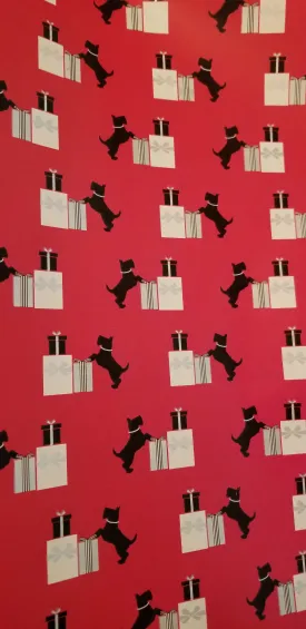 Gift Wrap your purchase for everyday gifts, or a special birthday Red Scottie Dog