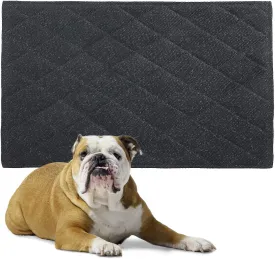 HOMBYS Chew Proof Dog Crate Pad Mat, 22"x35" Indestructible Kennel Pad for Aggressive Chewers, Durable and Water Resistant Teething Puppy Crate Mats for Dogs Cages