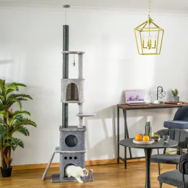 Huge Cat Tree Ceiling High Kitten Climbing  Activity Center Multi-level Sisal