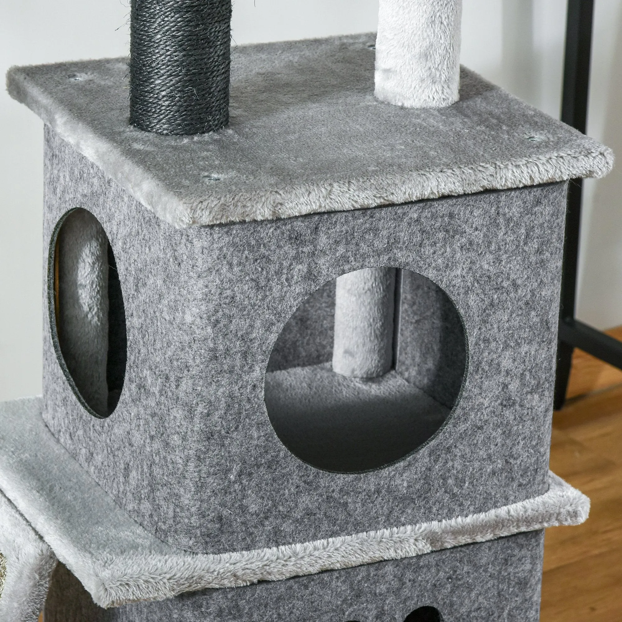 Huge Cat Tree Ceiling High Kitten Climbing  Activity Center Multi-level Sisal