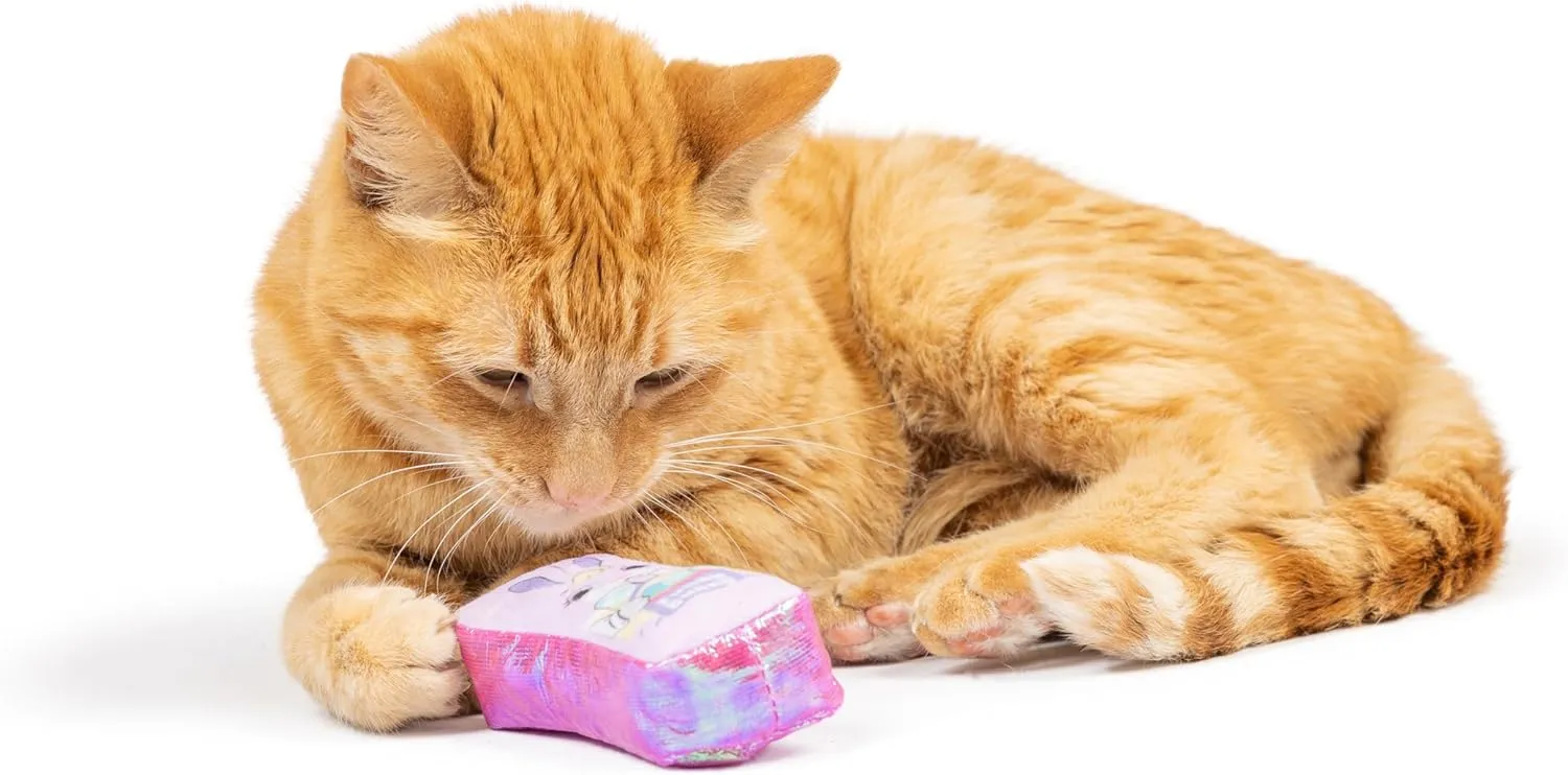 Huxley & Kent 2-Pack Plush Cat Toys - Hoppy Easter - Easter Spring Strong Catnip Filled - Plush Kitten and Cat Toy with Catnip and Crinkle - Kittybelles