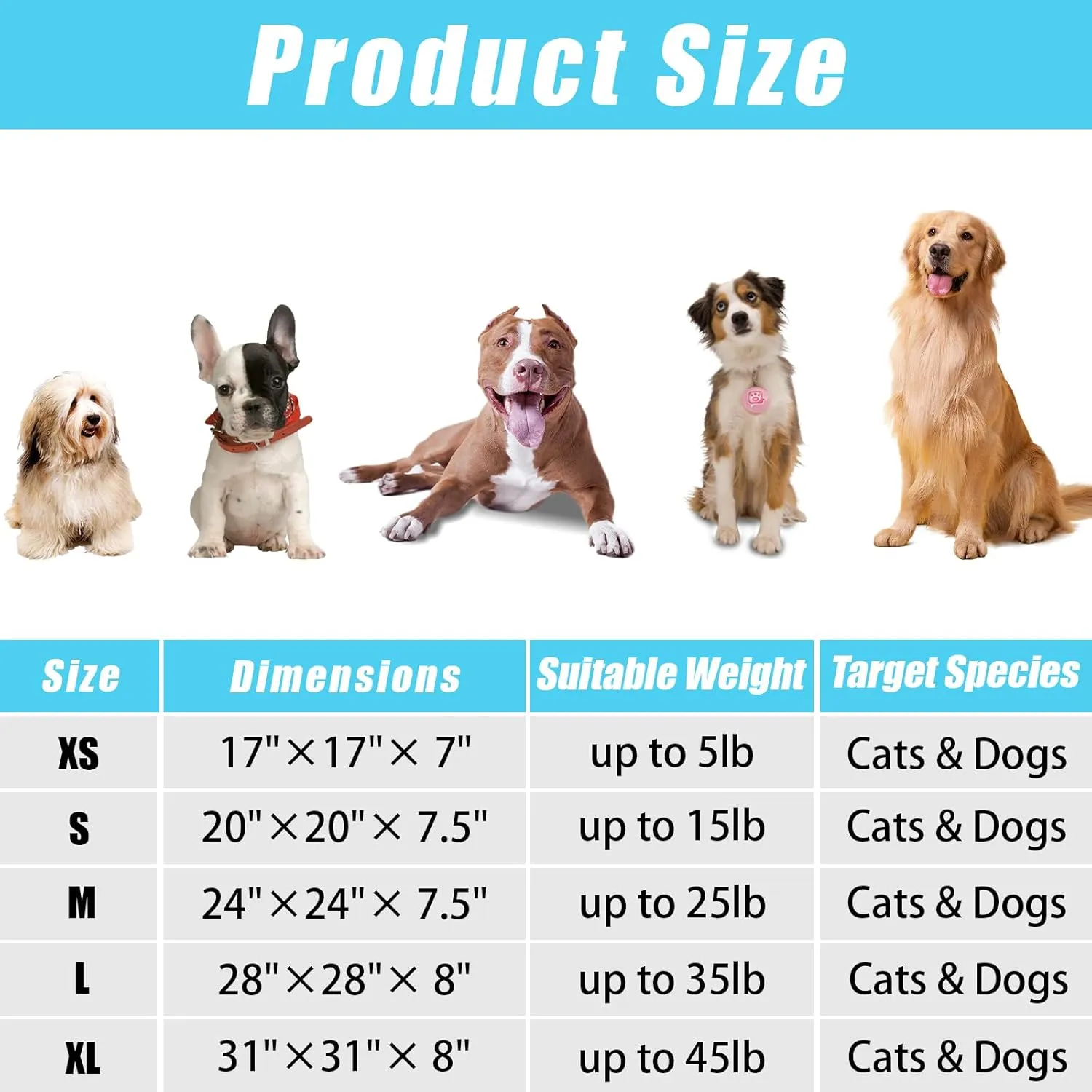 HYQ Small Dog Bed, Cat Beds for Indoor Cats, Pet Beds for Small Dogs, Fluffy Faux Fur Plush Washable Puppy Bed with Anti-Slip Bottom (Blue Gray, 20 Inch)