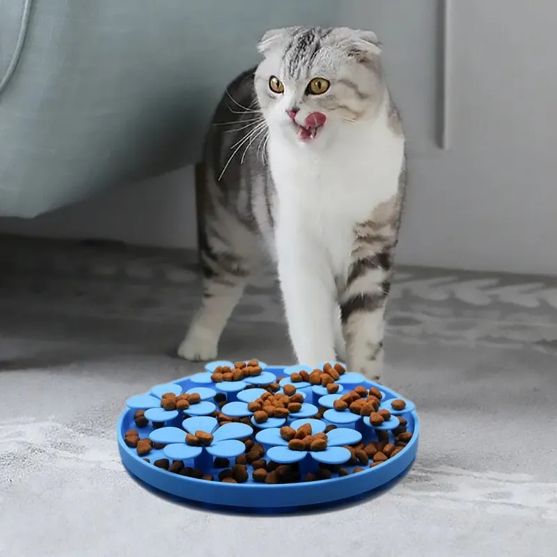 Interactive Dog and Cat Slow Feeder Bowl