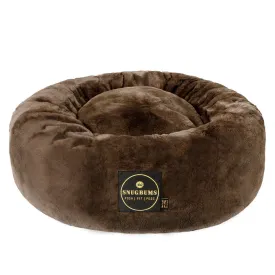 Luxury Brown Bear Faux Fur Pet Bed