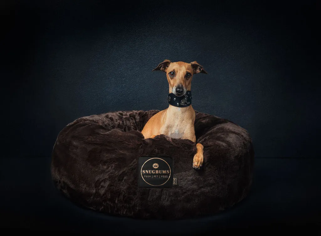Luxury Brown Bear Faux Fur Pet Bed