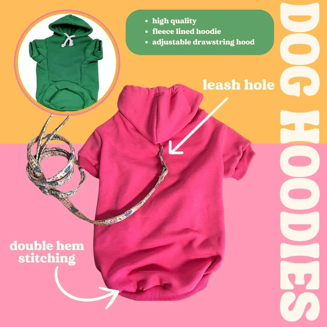 Mama's Boy Dog Hoodie | Fleece Lined |Leash Hole for Mom | Valentine's Day | Prop Photoshoot|Red, Small (6)