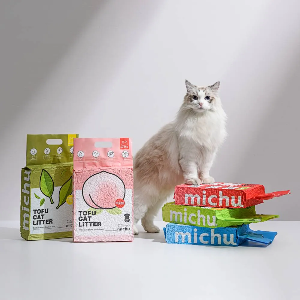 Michu Natural Clumping Cat Green Tea 6L