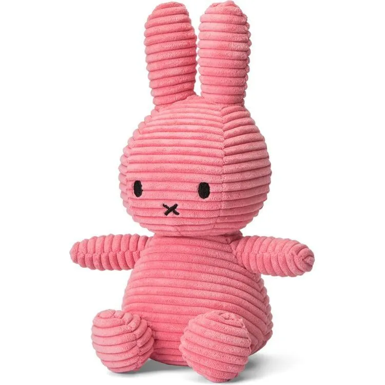 Miffy Sitting Corduroy Bubblegum Pink 9"