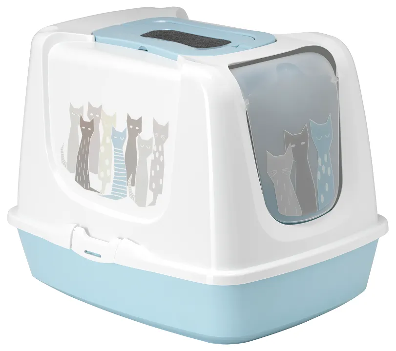 MODERNA Closed Litter Box Blue 22"