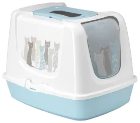 MODERNA Closed Litter Box Blue 22"