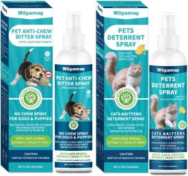 No Chew Spray for Dogs 200ml   Cat Deterrent Spray 200ml to Stop Chewing Licking of Furniture, Prevent Scratching, Digging & Chewing
