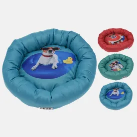 Pet Bed for Small Pets and Puppies - Round Design
