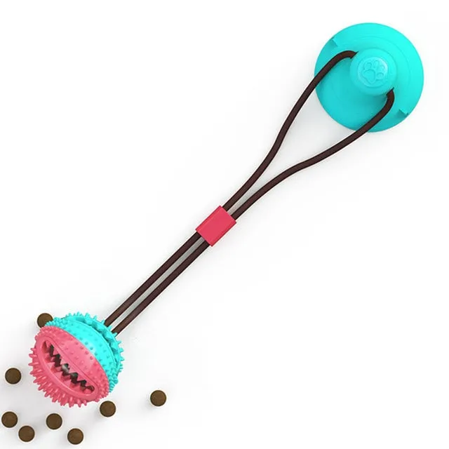 Pet Molar Suction Cup Dog Toys Molar Missing Device Suction Cup Rubber Rally Ball Sucker Dog Bite Toy Home Pet Products