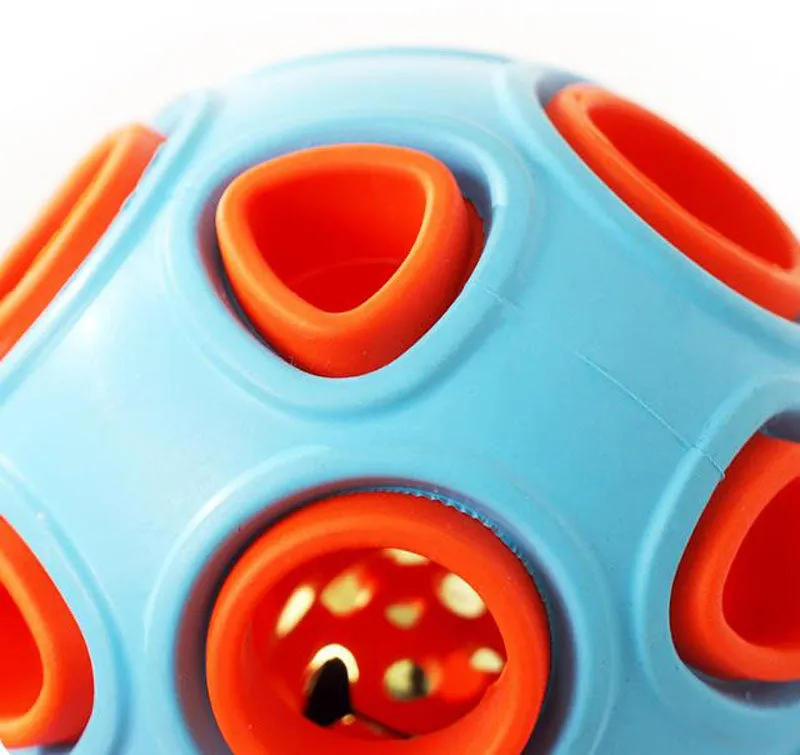 Pet toy dog food leakage and bite resistant toy ball bell sound training ball