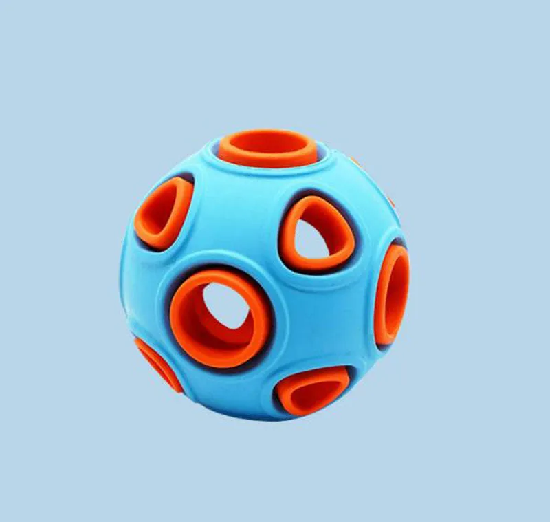 Pet toy dog food leakage and bite resistant toy ball bell sound training ball
