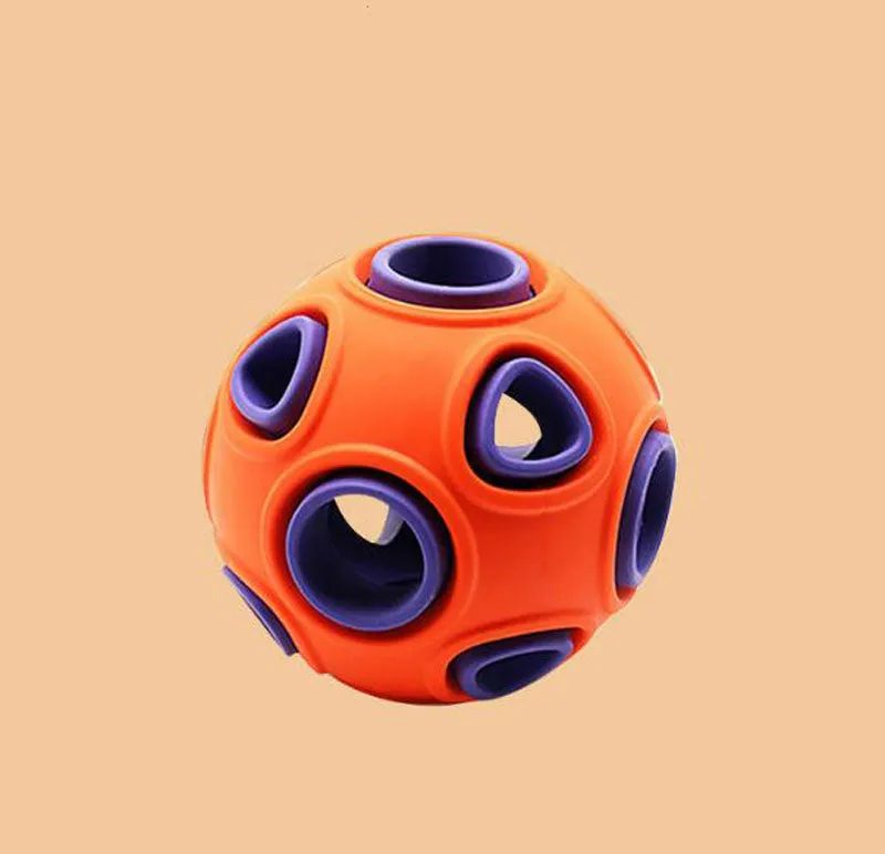 Pet toy dog food leakage and bite resistant toy ball bell sound training ball