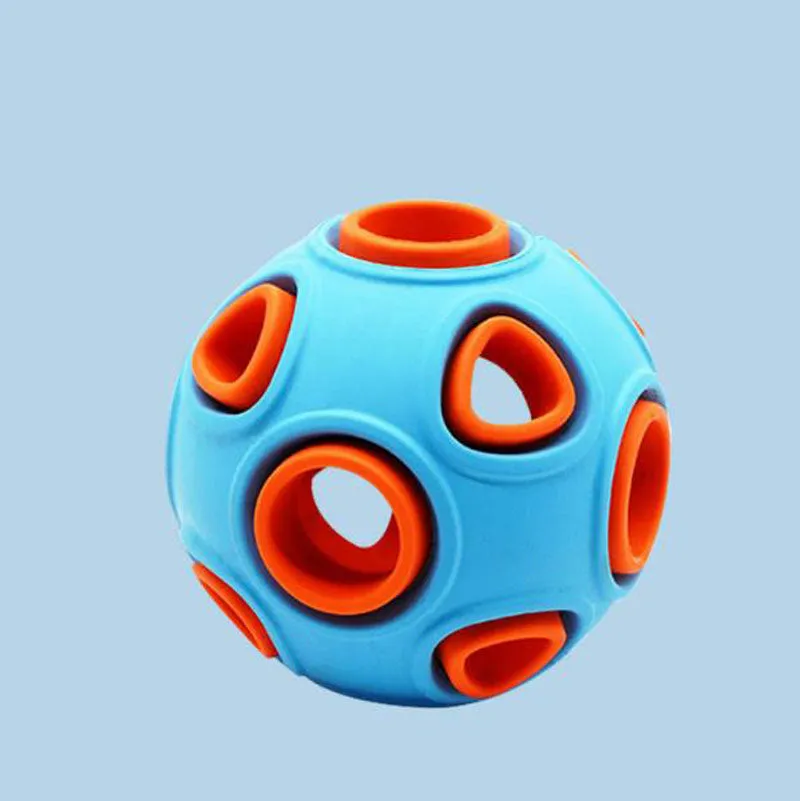 Pet toy dog food leakage and bite resistant toy ball bell sound training ball