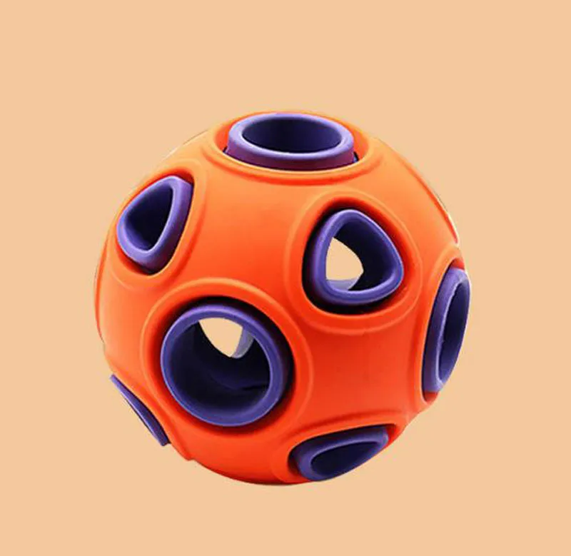 Pet toy dog food leakage and bite resistant toy ball bell sound training ball