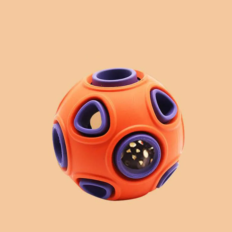 Pet toy dog food leakage and bite resistant toy ball bell sound training ball