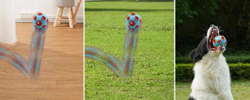 Pet toy dog food leakage and bite resistant toy ball bell sound training ball