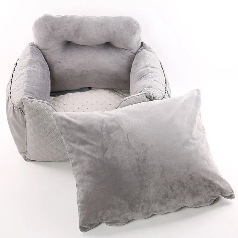 Plush pet beds, dog beds eco friendly dog car seat,