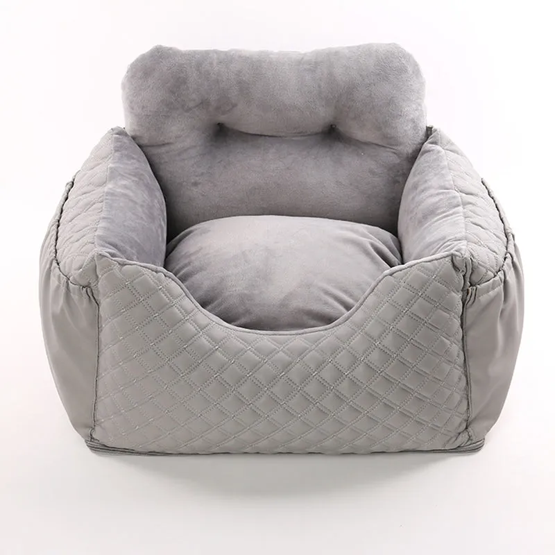 Plush pet beds, dog beds eco friendly dog car seat,