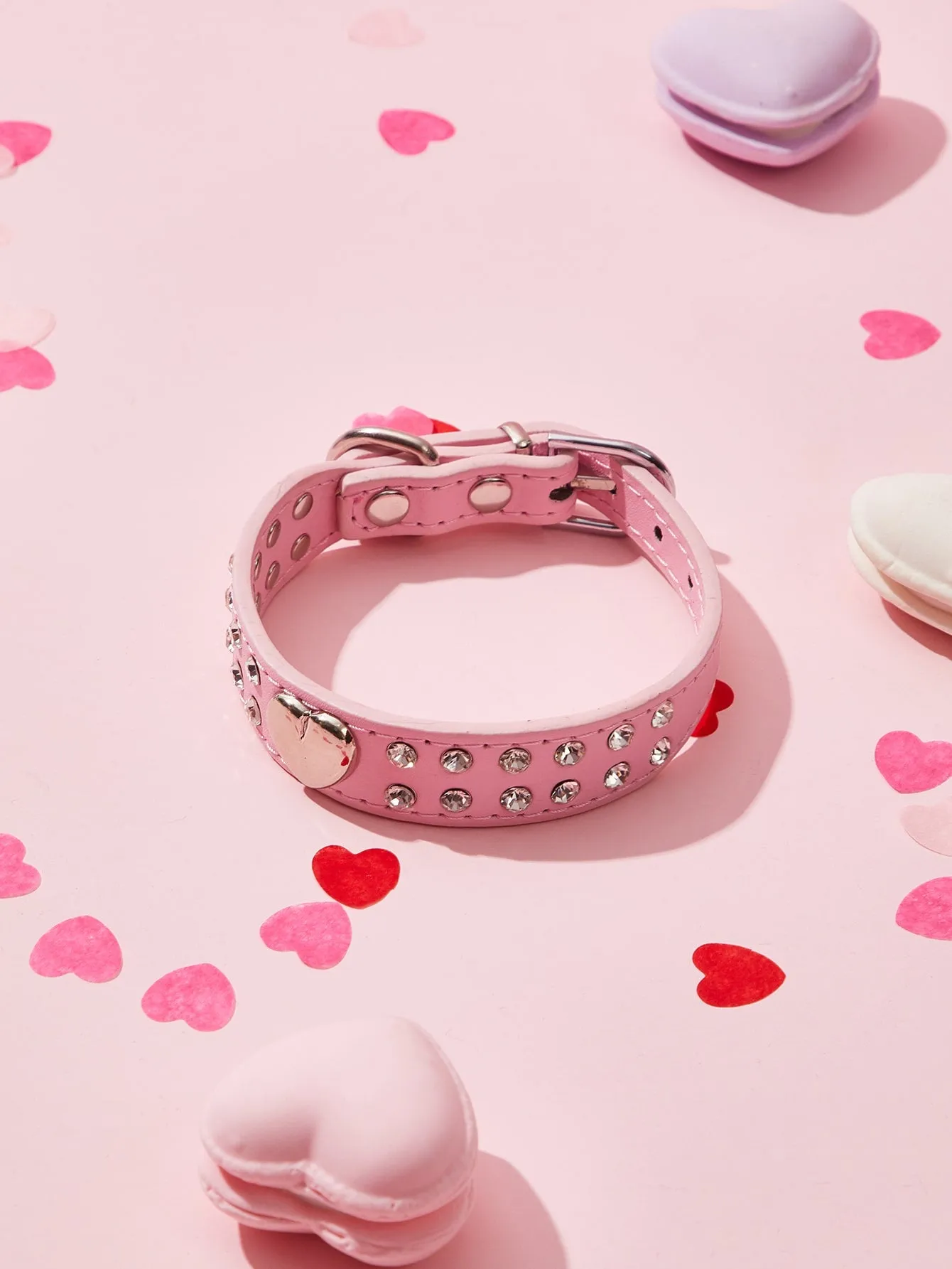 Rhinestone Decor Pet Collar